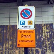 Il parcheggio riservato ai disabili